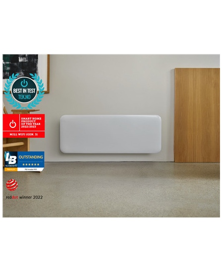 Mill Heater PA1200WIFI3 Panel Heater, 1200 W, Suitable for rooms up to 15 m², White