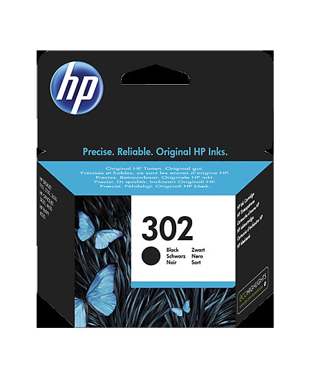 HP 302 (F6U66AE) Rašalinė kasetė, Juoda