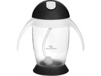 Bocioland puodelis su šiaudeliu juodas BOC0542