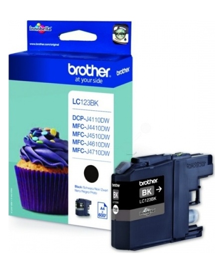 Brother LC123 (LC123BK) Rašalinė kasetė, Juoda