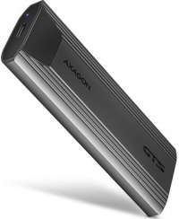 AXAGON USB-C 10Gbps - M.2 NVMe and SATA SSD THIN SCREWLESS box | EEM2-GTS2