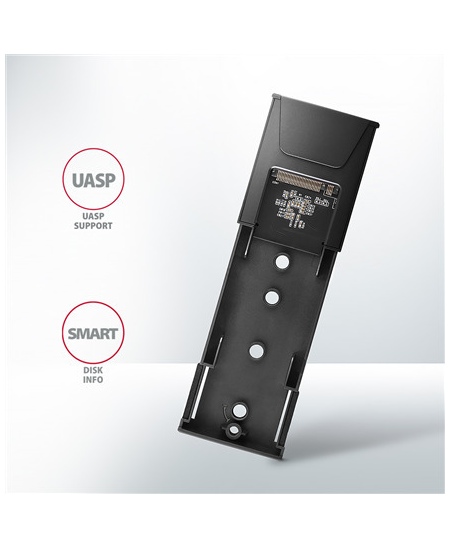 AXAGON USB-C 10Gbps - M.2 NVMe and SATA SSD THIN SCREWLESS box | EEM2-GTS2