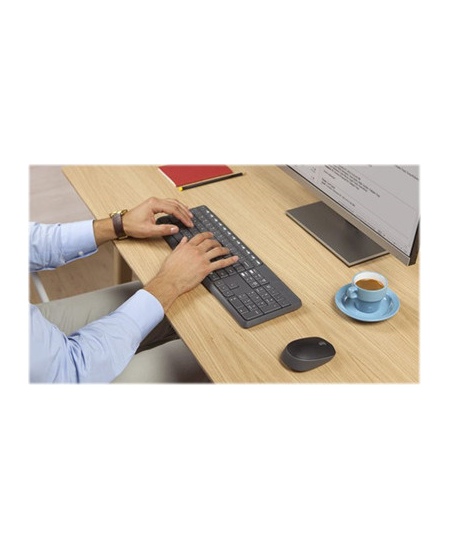 Logitech | MK235 | Keyboard and Mouse Set | Wireless | Mouse included | Batteries included | US | Black | 475 g