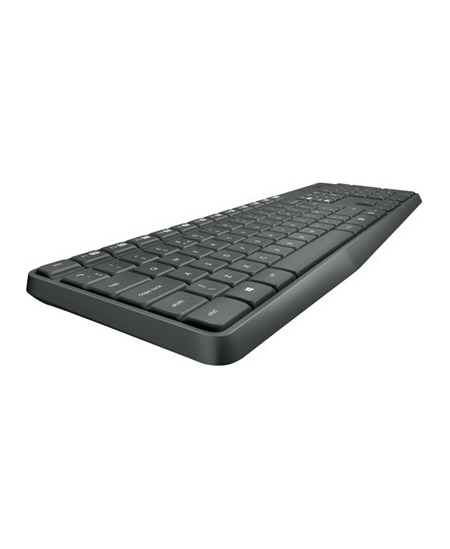 Logitech | MK235 | Keyboard and Mouse Set | Wireless | Mouse included | Batteries included | US | Black | 475 g