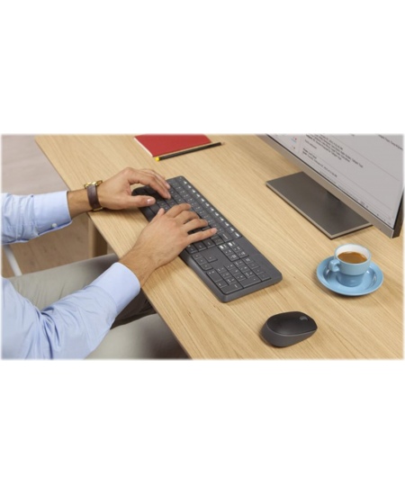 Logitech | MK235 | Keyboard and Mouse Set | Wireless | Mouse included | Batteries included | US | Black | 475 g
