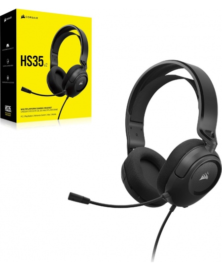 Corsair | Gaming Headset | HS35 v2 | Wired | Over-Ear | Microphone | Carbon
