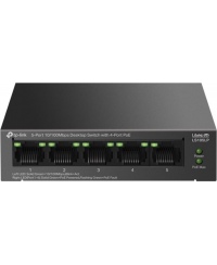 TP-LINK | 5-Port 10/100Mbps Switch with 4-Port PoE | LS105LP | Unmanaged | Desktop