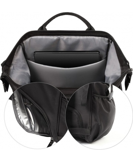 Babyono mamos kuprinė MODERN STYLE juoda 1649/01