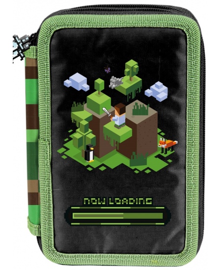 Penalas PASO Minecraft, trijų skyrių, užpildytas
