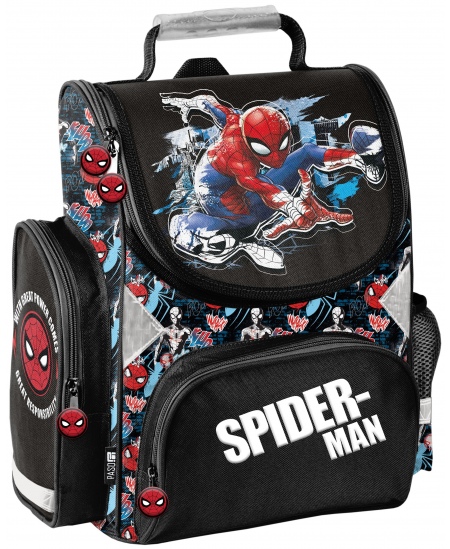 Kuprinė pradinukams PASO Spiderman, juoda