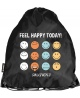Maišelis sportinei aprangai PASO Smiley Feel Happy Today