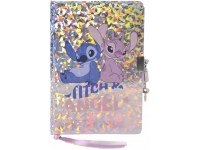Užrašų knygutė linijomis su spynele PASO Disney Stitch, mėtinė, A5, 96 lapai, 80 g