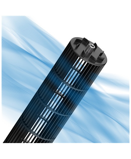 Duux Fan | Elevate | Tower Fan | Gray | Diameter 29 cm | Number of speeds 12 | Oscillation | 4-40 W