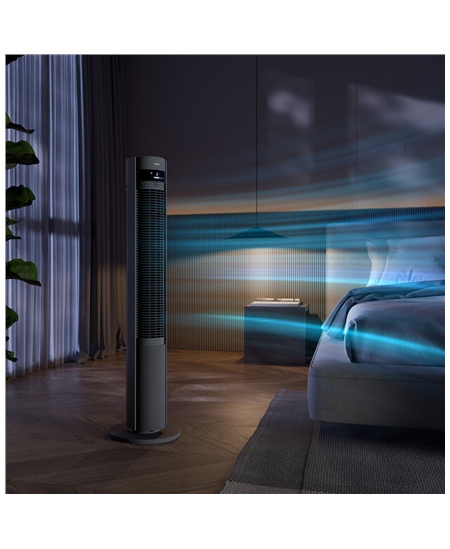 Duux Fan | Elevate | Tower Fan | Gray | Diameter 29 cm | Number of speeds 12 | Oscillation | 4-40 W
