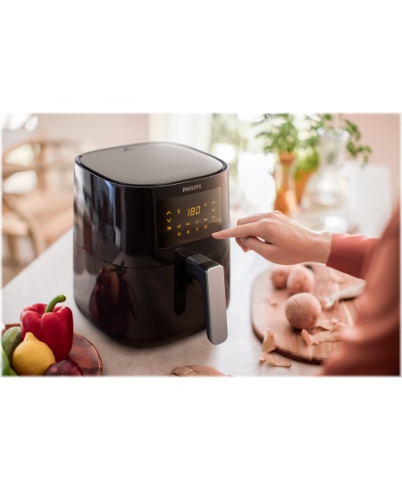 Philips Air Fryer HD9252/70 Power 1400 W, Capacity 4.1 L, Black/Silver