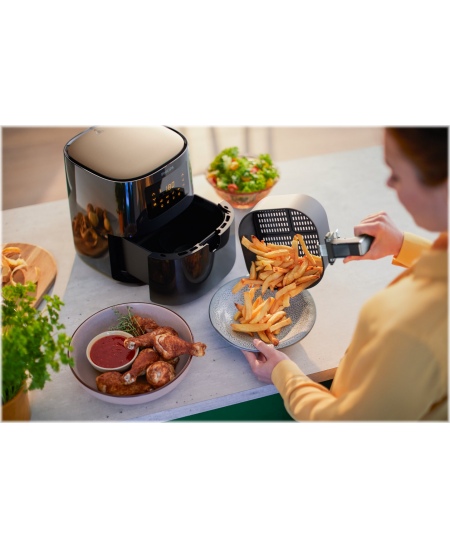 Philips Air Fryer HD9252/70 Power 1400 W, Capacity 4.1 L, Black/Silver