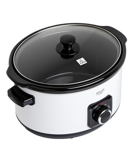 Adler | Slow Cooker | AD 6413w | 290 W | 5.8 L | Number of programs 3 | White