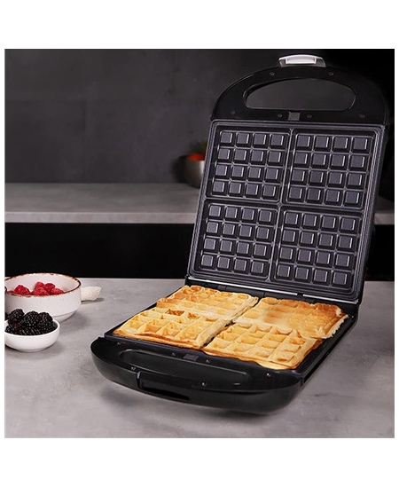 Cecotec Sandwich Maker | Rock'nToast Family 3in1 | 1500 W | Number of plates 3 | Black