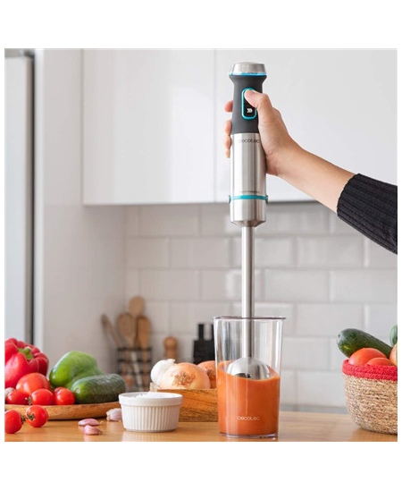 Cecotec Hand Blender | Power TitanBlack 1200 XL | Hand Blender | 1200 W | Number of speeds Adjustable | Turbo mode | Stainless s