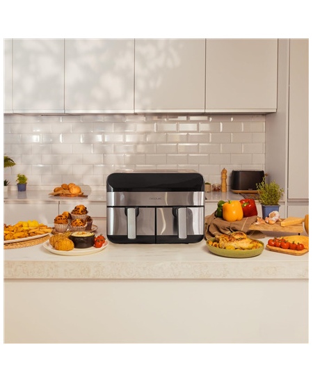 Cecotec Air Fryer | Cecofry Advance 9000 Inox | Power 2800 W | Capacity 9 L