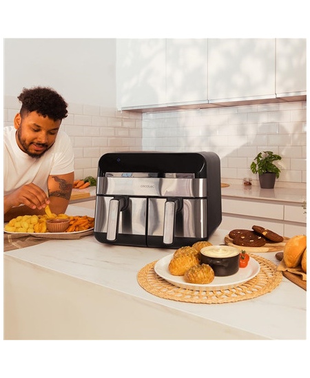 Cecotec Air Fryer | Cecofry Advance 9000 Inox | Power 2800 W | Capacity 9 L