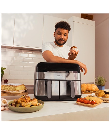 Cecotec Air Fryer | Cecofry Advance 9000 Inox | Power 2800 W | Capacity 9 L