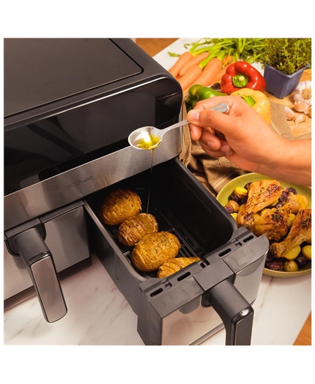 Cecotec Air Fryer | Cecofry Advance 9000 Inox | Power 2800 W | Capacity 9 L