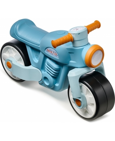 FALK Jeździk Biegowy Ciche Koła Motor Prem1er Retro Niebieski 1+