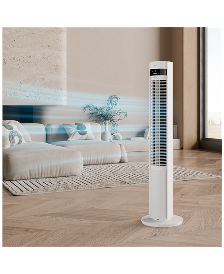 Duux Fan | Elevate | Tower Fan | White | Diameter 29 cm | Number of speeds 12 | Oscillation | 4-40 W