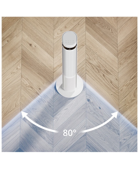 Duux Fan | Elevate | Tower Fan | White | Diameter 29 cm | Number of speeds 12 | Oscillation | 4-40 W