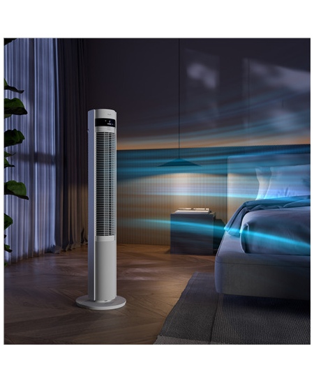 Duux Fan | Elevate | Tower Fan | White | Diameter 29 cm | Number of speeds 12 | Oscillation | 4-40 W
