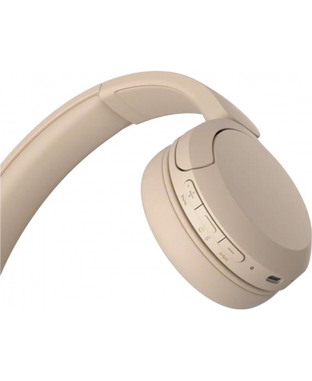 Sony WH-CH520 Wireless Headphones, Beige