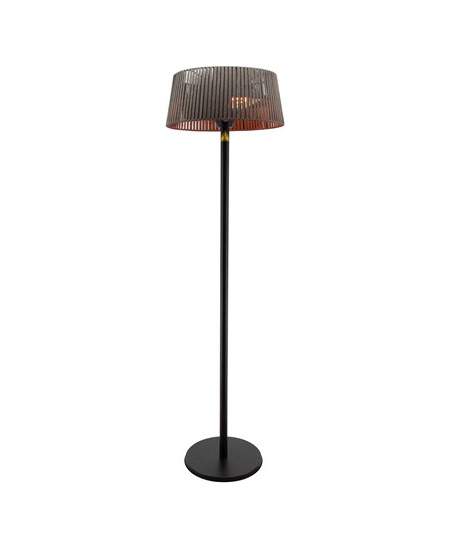 TunaBone Electric Standing Patio Heater, Double clear halogen heating lamps | TB1821SH-01 | Patio heater | 2100 W | Black
