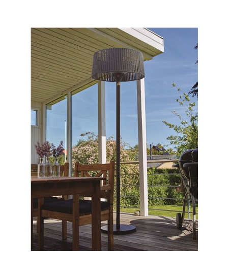 TunaBone Electric Standing Patio Heater, Double clear halogen heating lamps | TB1821SH-01 | Patio heater | 2100 W | Black