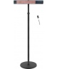 TunaBone Electric Standing Patio Heater, Single carbon golden tube | TB2580ST-01 | Patio heater | 2500 W | Black