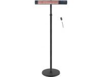 TunaBone Electric Standing Patio Heater, Single carbon golden tube | TB2580ST-01 | Patio heater | 2500 W | Black