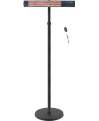 TunaBone Electric Standing Patio Heater, Single carbon golden tube | TB2580ST-01 | Patio heater | 2500 W | Black