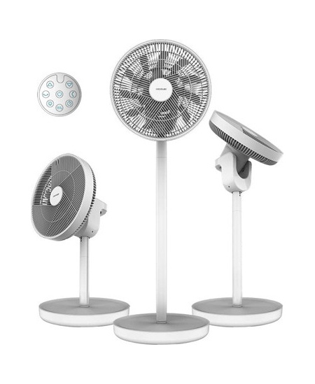 Cecotec EnergySilence 2600 Sunflower Portable | Stand Fan | Diameter 33 cm | Number of speeds 12 | Oscillation | 22 W | Remote c