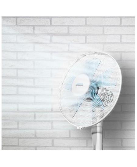 Cecotec EnergySilence 530 Power Connected | Stand Fan | White | Diameter 40 cm | Number of speeds 3 | Oscillation | 50 W | Remot