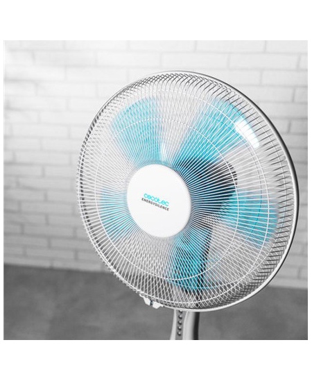 Cecotec EnergySilence 530 Power Connected | Stand Fan | White | Diameter 40 cm | Number of speeds 3 | Oscillation | 50 W | Remot