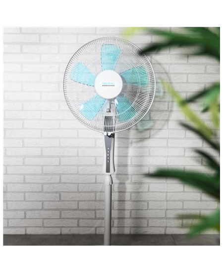Cecotec EnergySilence 530 Power Connected | Stand Fan | White | Diameter 40 cm | Number of speeds 3 | Oscillation | 50 W | Remot
