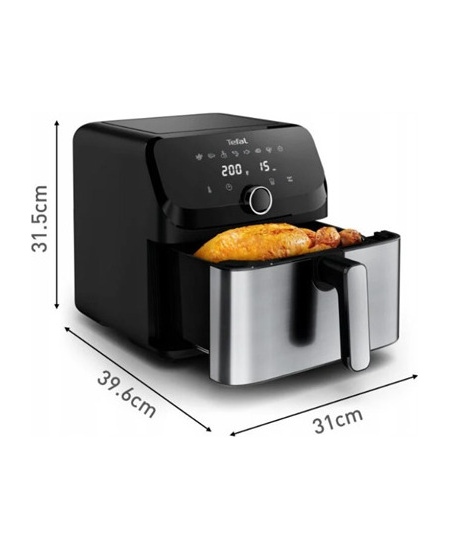 TEFAL Easy Fry Mega Air Fryer | EY855D10 | Power 1700 W | Capacity 7.5 L | Black