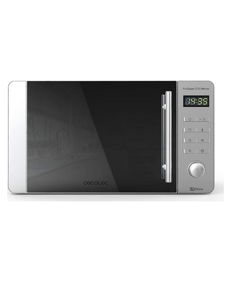 Cecotec Microwave Oven | ProClean 5120 Mirror | Free standing | 20 L | 700 W | Grill | ‎Stainless Steel