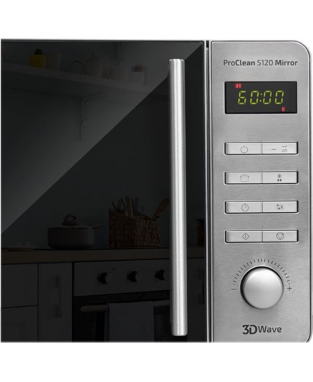 Cecotec Microwave Oven | ProClean 5120 Mirror | Free standing | 20 L | 700 W | Grill | ‎Stainless Steel