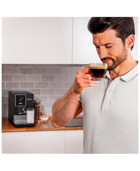 Cecotec Coffee Maker | Cremmaet Compactccino Connected | Pump pressure 19 bar | Built-in milk frother | Super-automatic | Black