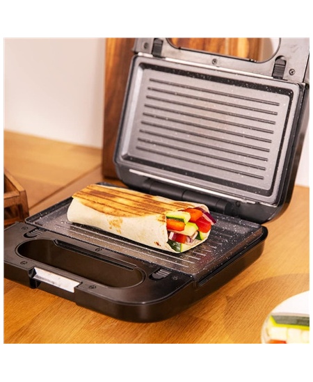 Cecotec Sandwich Maker | Rock’nToast 4in1 | 1000 W | Number of plates 4 | Black