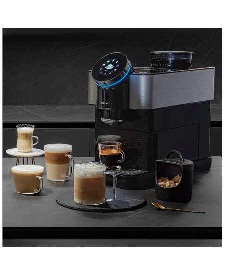 Cecotec Coffee Maker | Cremmaet Spin | Pump pressure 19 bar | Built-in milk frother | Super-automatic | 1450 W