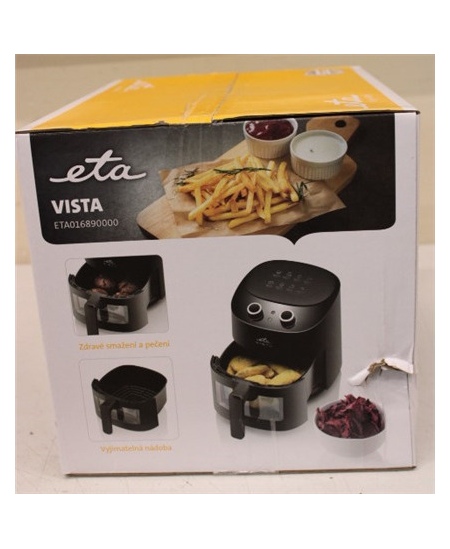 SALE OUT.  | ETA | Hot air fryer | ETA016890000 Vista | Power 1300 W | Capacity 4.3 L | Hot air technology | Black | DAMAGE PACK