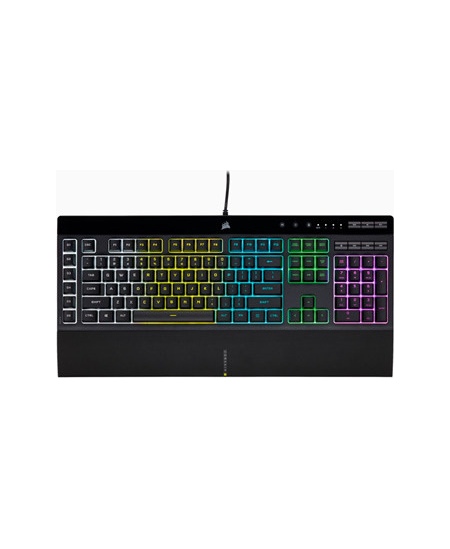 Corsair | Rubber Dome | Gaming Keyboard | K55 RGB PRO | Gaming keyboard | Wired | RGB LED light | US | Black