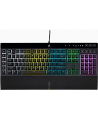 Corsair | Rubber Dome | Gaming Keyboard | K55 RGB PRO | Gaming keyboard | Wired | RGB LED light | US | Black